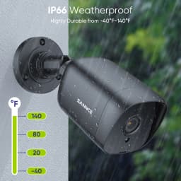 SANNCE 8CH Security CCTV System H.265+ 8CH DVR 4PCS 5MP Night Vision Outdoor Surveillance Waterproof Smart Home Camera Kits