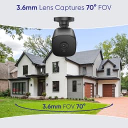 SANNCE 8CH Security CCTV System H.265+ 8CH DVR 4PCS 5MP Night Vision Outdoor Surveillance Waterproof Smart Home Camera Kits