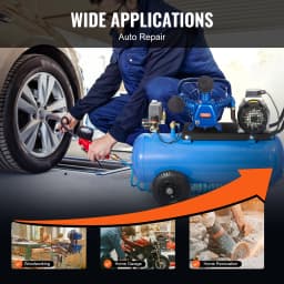 SucceBuy 10HP Air Compressor Pump Head 90PSI 3-Cylinder Oil Lubricated Compressor Piston Head Dual Stage V-Type Air Compressor