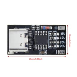 1-6PCS PD/QC/AFC Type-C Decoy Board USB Boost Module 9V 12V 15V 20V Charging Voltage Protocol Trigger Board PPS/QC4+ QC3.0/2.0