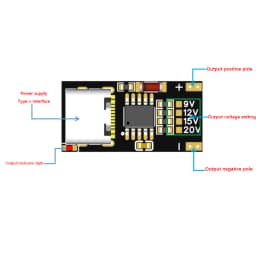 1-6PCS PD/QC/AFC Type-C Decoy Board USB Boost Module 9V 12V 15V 20V Charging Voltage Protocol Trigger Board PPS/QC4+ QC3.0/2.0