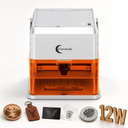 Carverall A1 Pro Laser Engraver Cutter with HD Camera, 7W/12W Diode Laser Machine, Class 1 Enclosed, 15000mm/min High Speed, 3-Level Height, WiFi App Control, for Wood Leather Metal Acrylic, Home DIY Small Business