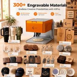 Carverall A1 Pro Laser Engraver Cutter with HD Camera, 7W/12W Diode Laser Machine, Class 1 Enclosed, 15000mm/min High Speed, 3-Level Height, WiFi App Control, for Wood Leather Metal Acrylic, Home DIY Small Business