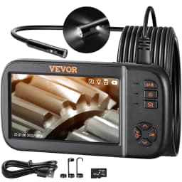 SucceBuy Triple Lens Borescope Camera 1080P 4.5" IPS Screen Endoscope Inspection Camera w/ IP67 Waterproof Industrial Endoscope