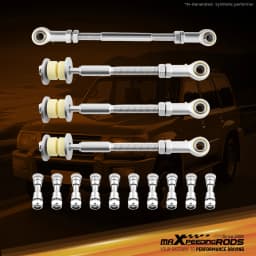 4x Front +Rear HD Sway Bar Extension Kit for Nissan Patrol GU Y61 2-8"inch Lift