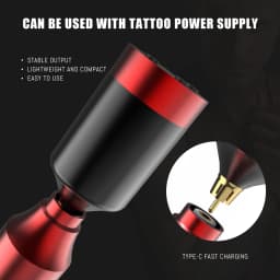 New 55 Pcs Tattoo Gun Kit Rotary Complete Tattoo Kit with Power Supply Mix 10 Piece Cartridge Needle for Beginners and Artists