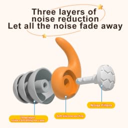 Silicone Earplug For Children Swimming Ear Protection Noise Reduction Waterproof Sleeping Earplugs for 5-12 Year Old Children