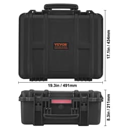 SucceBuy Hard Pistol Cases w/ Pre-cut PU Foam Lining Waterproof Dustproof Hard Gun Case for 1/2/5/6 Pistol Lockable Pistol Case