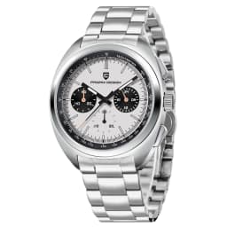 PAGANI DESIGN Men's Watches Retro Panda Dial Quartz Watch Men Japan VK63 Chronograph Sapphire glass Wrist Watch Men 2024 New