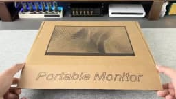 HGFRTEE 14.1inch Mobile Portable Monitor IPS Second Game Screen Extended Display for Laptop with Bracket For xbox/raspberry Pi