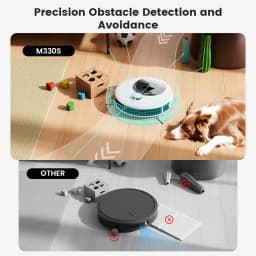 Lefant M330S Robot Vacuum and Mop, Upgraded LiDAR Navigation, 6000Pa Strong Suction , Self-Charge, WiFi/Alexa/APP, Multi-Surface