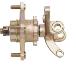 125-250cc ATV Front Steering Knuckle Kit-High-Strength Steel,2 Spindles+2 Disc Rotors+1 Caliper,Durable for Off-Road&Direct Fit