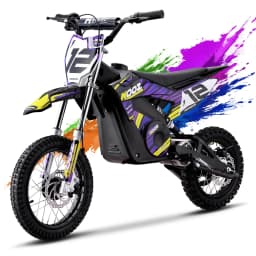 KOOZ HP112E 36V 1000W Kids Electric Dirt Bike, Electric Motorcycle for Kids, UL2272 SGS Certified, 3 Speed Modes, Max 18MPH, 15 Miles Range, Dual Suspension Disc Brakes,16" Off Road Tires