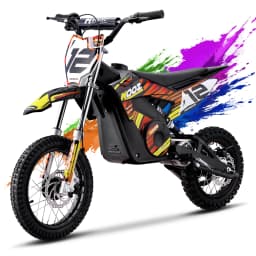 KOOZ HP112E 36V 1000W Kids Electric Dirt Bike, Electric Motorcycle for Kids, UL2272 SGS Certified, 3 Speed Modes, Max 18MPH, 15 Miles Range, Dual Suspension Disc Brakes,16" Off Road Tires