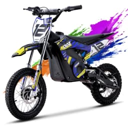 KOOZ HP112E 36V 1000W Kids Electric Dirt Bike, Electric Motorcycle for Kids, UL2272 SGS Certified, 3 Speed Modes, Max 18MPH, 15 Miles Range, Dual Suspension Disc Brakes,16" Off Road Tires