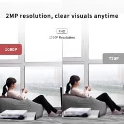 2PCS Ease Life APP, Security Camera Indoor, 1080P Pet Camera, Pet Camera with Phone App, Foldable Baby Camera for Home Security,