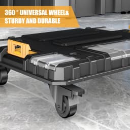 AIRAJ MultiFunctional Tier Stackable Rolling Plastic Portable Folding Tool Storage Box , Suitable for Garage Storage