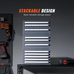 SucceBuy Drill Bit Dispenser Cabinet 3 Pieces Three-Drawer 1/16" to 1/2" & Letter Sizes A to Z Five-Drawer Drill Bit Organizer