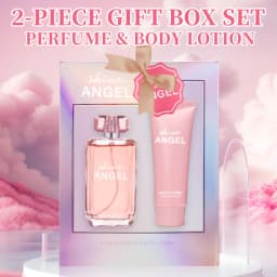Eau De Parfum Spray and Body Lotion Gift Set Women's Fragrance Sets 3.4 Oz EDP Spray 2.8 Oz Body Cream Shine Angel 2 Pcs Gifts