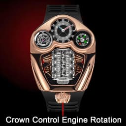 PINDU Design Men's Watch Top Brand Luxury Business Watch Men's Compass Waterproof Quartz Wristwatches Silicone Strap P6658