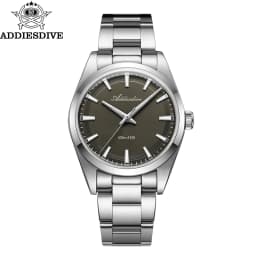 ADDIESDIVE Men's Luxury Watch AD2066 100m Waterproof BGW9 Super Luminous Reloj Hombre VH31 Quartz Watches 316L Stainless Steel
