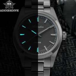 ADDIESDIVE Men's Luxury Watch AD2066 100m Waterproof BGW9 Super Luminous Reloj Hombre VH31 Quartz Watches 316L Stainless Steel