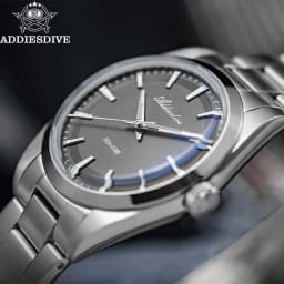 ADDIESDIVE Men's Luxury Watch AD2066 100m Waterproof BGW9 Super Luminous Reloj Hombre VH31 Quartz Watches 316L Stainless Steel