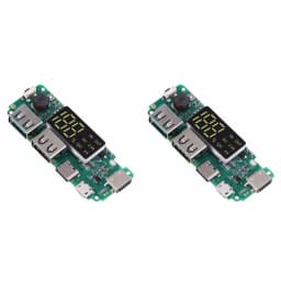 LED Dual USB 5V 2.4A Micro/Type-C USB Mobile Power Bank 18650 Charging Module Lithium Battery Charger Board Circuit Protection