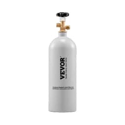 SucceBuy 5 Lbs CO2 Tank Aluminum Gas Cylinder Brand New CO2 Cylinder with Gray Spray Coating CO2 Tank with CGA320 Valve