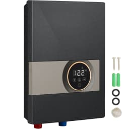 SucceBuy Instant Water Heater 8/13.8/18kw On Demand Electric Water Boiler Digital Temperature Display & Easy Installation