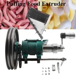 25Kg/h Snack Extruder Corn Rice Food Extrude Puffing Machine Twisted Hollow Stick Solid Crispy Popper Bulking Machine