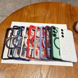 For Magsafe Wireless Charge Case for Samsung Galaxy S26 S25 FE S22 S23 Plus S24 Ultra Clear Shockproof Magnetic Bumper Cover