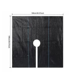 10 Reusable Tree Weeding Moisturizing Hoods - Non Woven Biodegradable Tree Mat and Grassland Plastic Film