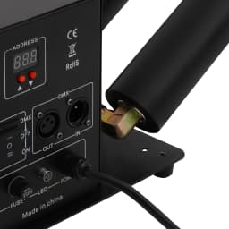 Dual-Nozzle Design 150W CO2 Jet Fog Machine with a 19.69-26.25ft Jetting Distance, Atmosphere Creator for Concerts/Bars/Venues