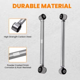 Adjustable Rear Strut Rods Bar W/Rubber Bushing for Chevrolet Corvette 63-79 Set