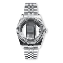 36mm/39mm Sapphire Glass For Men Watch Case Fit NH36 NH34 NH35 Movement FashionWaterproof Jubilee Stainless Steel