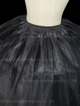 New Hot Sell 4 Hoops Big White/Black Petticoat Super Fluffy Crinoline Slip Underskirt For Wedding Dress Bridal Gown In Stock