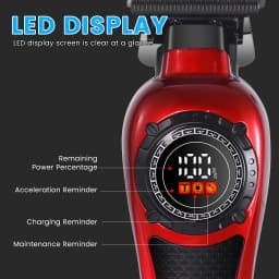 Solimpia Professional Hair Trimmer Man Electric Hair Clipper Barber Shop Carving Machine DLC Blade 7000RPM Rotating Motor