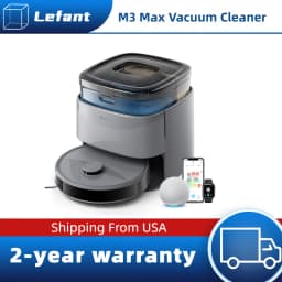 Lefant M3 Max Robot Vacuum, Robot Vacuum and Mop, 20000Pa Suction, Anti-Tangle Brushes, Dual Spinning Mop, Auto Mop Washing