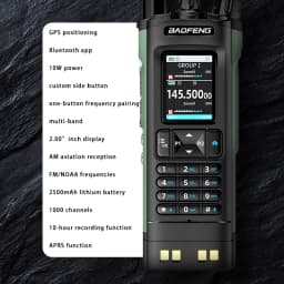 New BAOFENG DM32 Walkie Talkie DMR GPS 10W Programming Multi Band Wireless Copy Frequency Type-C DM-32UV Ham 2 Way Ra