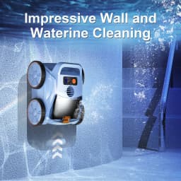 SEAUTO SAT20 Pool Vacuum Up to 180 Mins Run Time, Robotic Pool Cleaner Above Ground for Inground Pools up to 2000 Sq.ft
