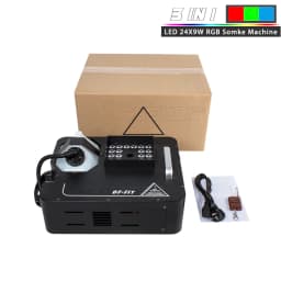 SHEHDS LED 24x9W RGB Somke Machine 1500W Smoke Machine Special effects equipment for KTV Party Wedding Concert