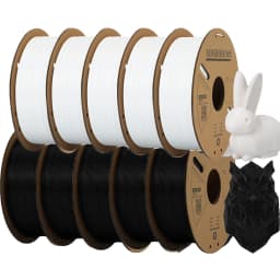 KEEPANG PLA Filament 1.75mm 3D Printer Filament 5/10Rolls 3D Printing Plastic Material 100% No Bubble for FDM 3D Printer MIX