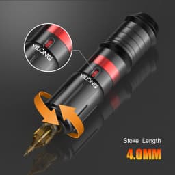 Professional Tattoo Machine Kit Complete Wireless Rotary Machine Pen Set with 1300MAH Power and 20PCS Cartridge Needles