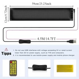 Huge Bright Devil Eyes LED Light Demon's Eye Programmable Scrolling LED Sign Flexible Screen for Store and Car Displays