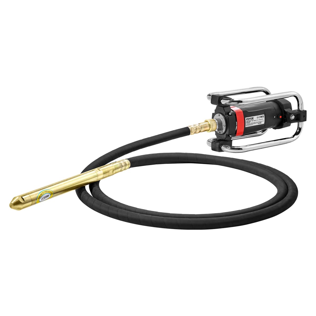 SucceBuy Electric Concrete Vibrator 1300W 16000 VPM 2HP Copper Motor Handheld Portable Pencil Remove Air Bubble and Level