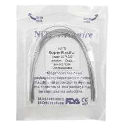 10pcs/pack Orthodontic Dental Super Elastic Oval Form Niti Round/Rectangular Arch Wires Dental Niti Arch Wire Dentist Product