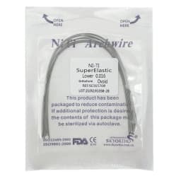 10pcs/pack Orthodontic Dental Super Elastic Oval Form Niti Round/Rectangular Arch Wires Dental Niti Arch Wire Dentist Product