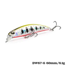 TSURINOYA 60S Sinking Minnow Fishing Lure DW67 60mm 6.1g Artificial Hard Bait Pike Bass Trout Jerkbait River Wobbler Crankbait