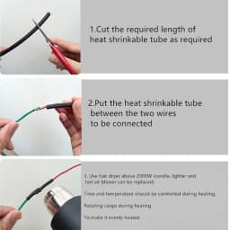 5 /1 METER/LOT BLACK 1mm 1.5mm 2mm 2.5mm 3mm 3.5mm 4mm 5mm 6mm Heat Shrink Tubing Tube
